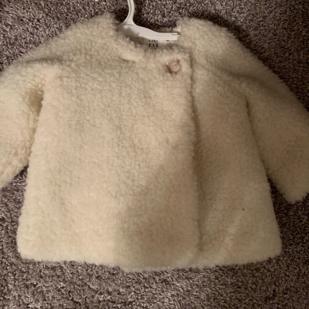 Infant girl Sherpa coat